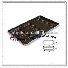 V036 Non-Stick 12 Individual Rectangle Hamburger Bun Pan